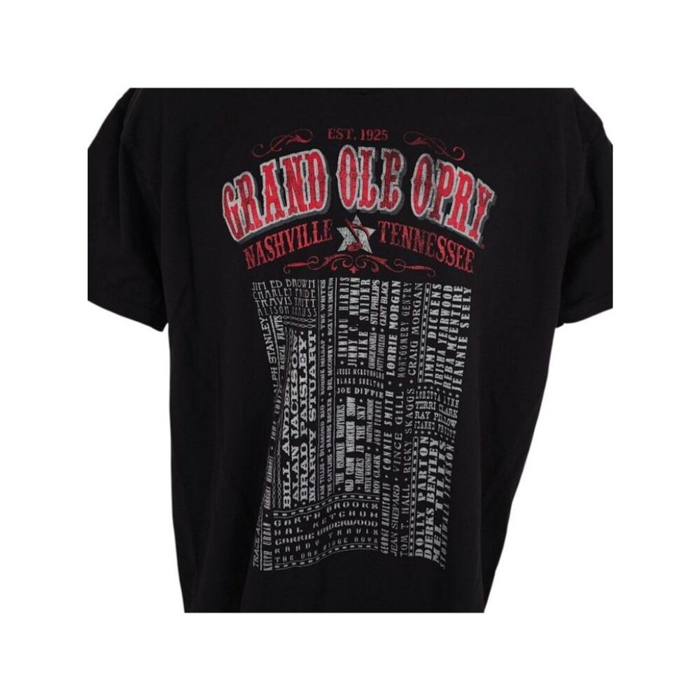 Grand Ole Opry T Shirt Mens Size XL Black Nashville Tennessee Country Music